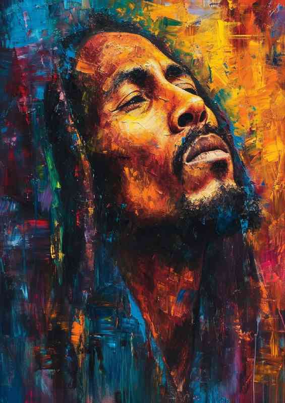 Bob Marley pallet Knife painting | Canvas