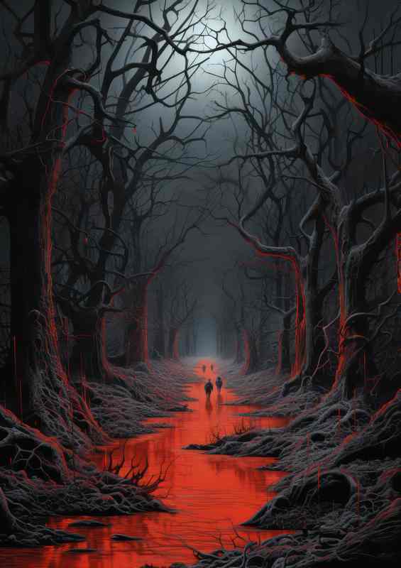 Time Touched Terrains | Metal Poster