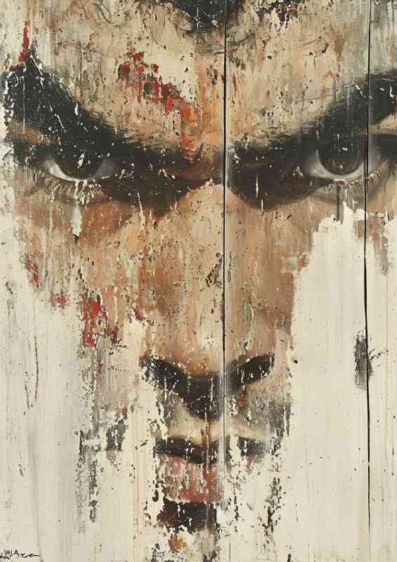 Bruce Lee pallet knife painting that represents | Di-Bond