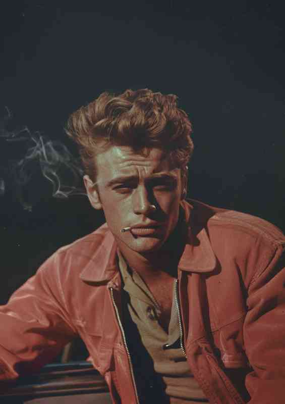 James Dean wearing an open jacket | Canvas