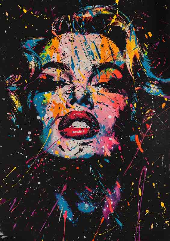 Kate Moss abstract portrait of an icon | Canvas