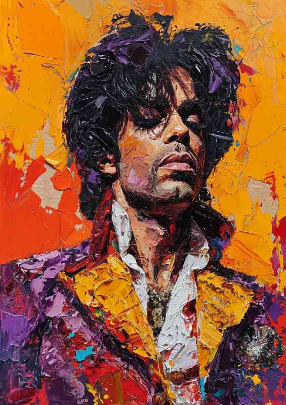 Prince pallet knife painting that represents | Canvas
