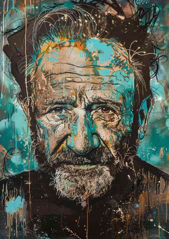 Robin Williams splash art style | Poster
