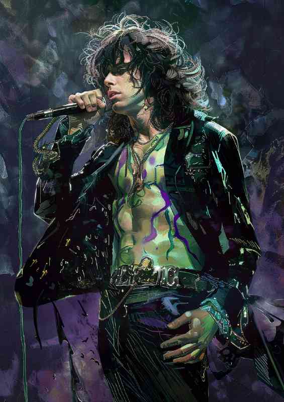 Jim Morrison smokey room | Poster