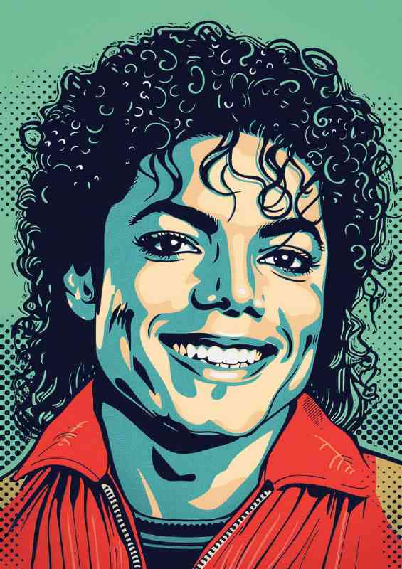 Michael Jackson in the style pop art | Canvas