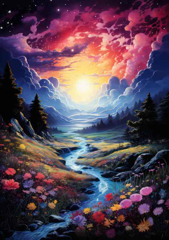 Valley Floral Canvas