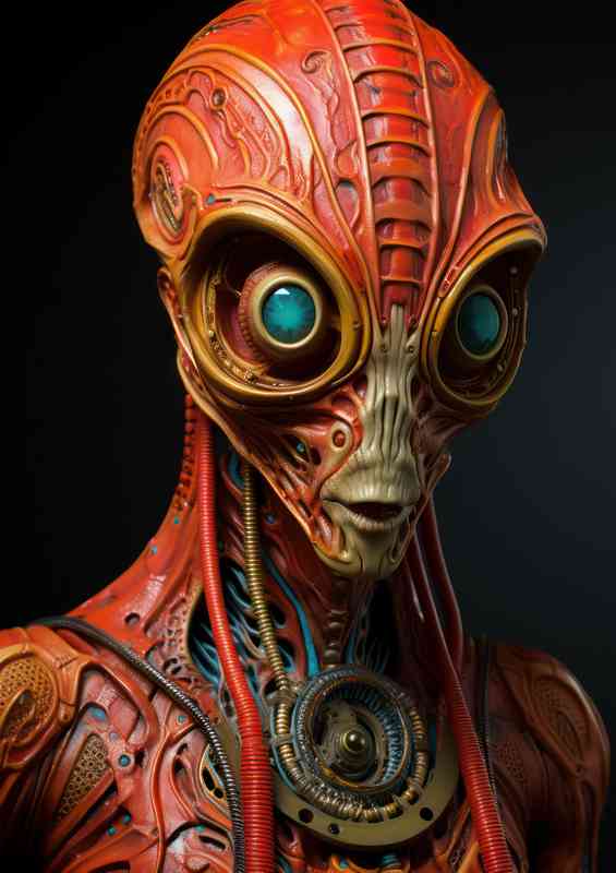 Alien hyper neo red skin | Canvas