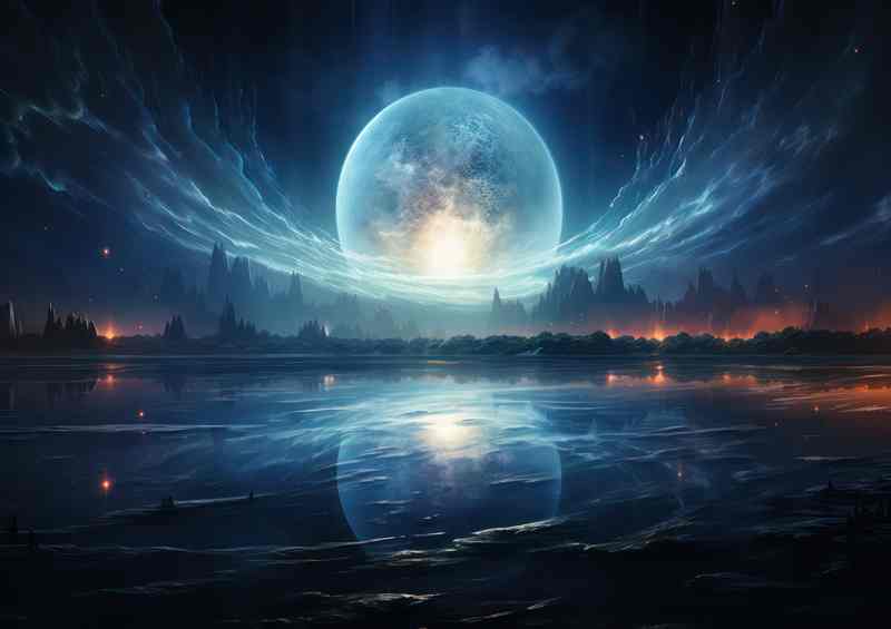 Misty Moonstone Moors Eerie Expanses | Poster