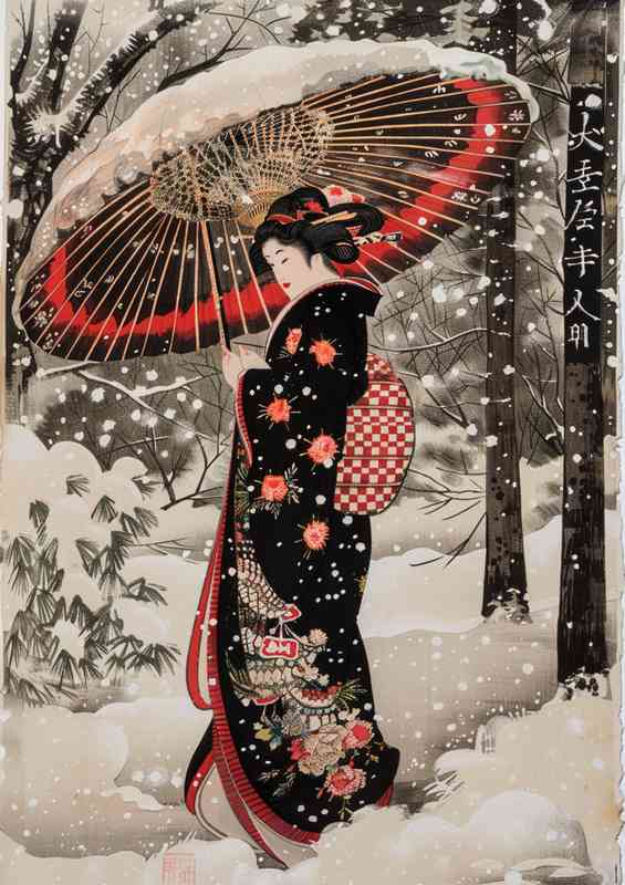 Japanese an elegant geisha | Di-Bond