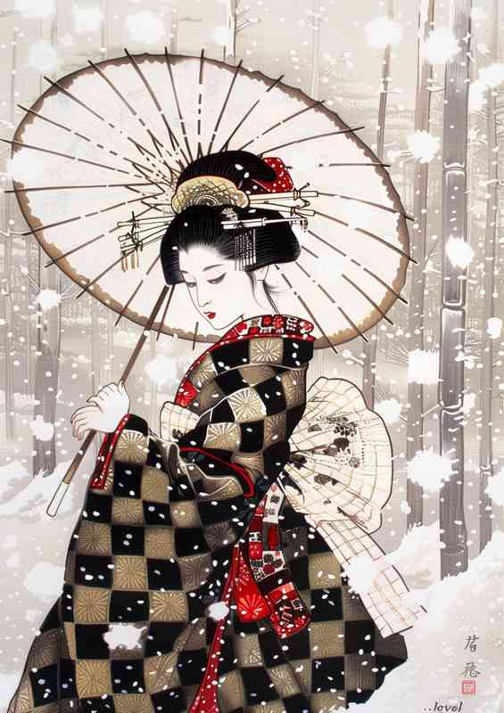 Japanese elegant woman | Canvas