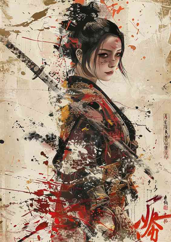 The ultimate female warrior | Metal Poster