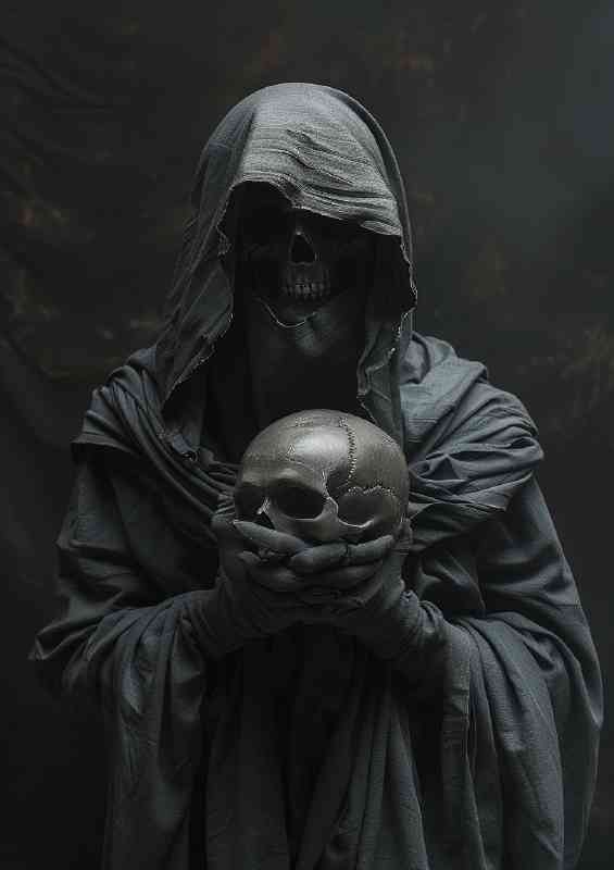Reaper holding the skull | Di-Bond