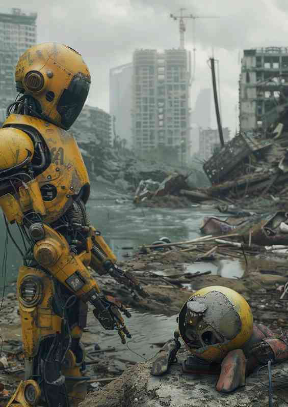 Robots destroying the earth | Di-Bond