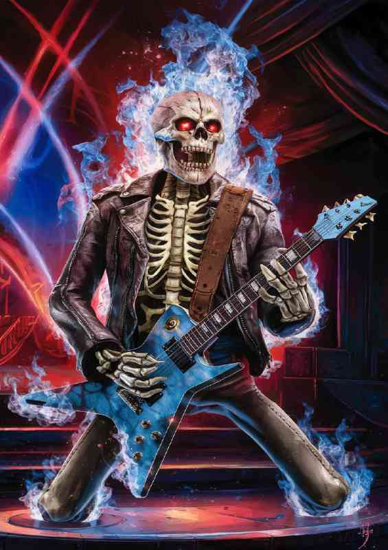 Skelleton school of guitar rock | Poster