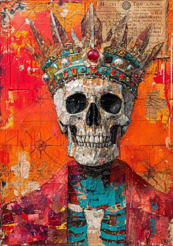 Skull face king of the skelletons | Canvas