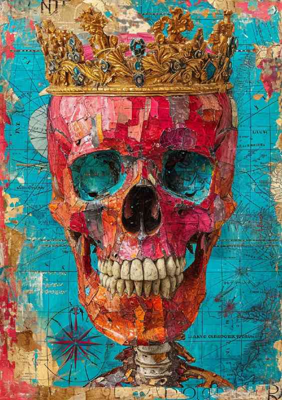 The skull faces the throne | Di-Bond