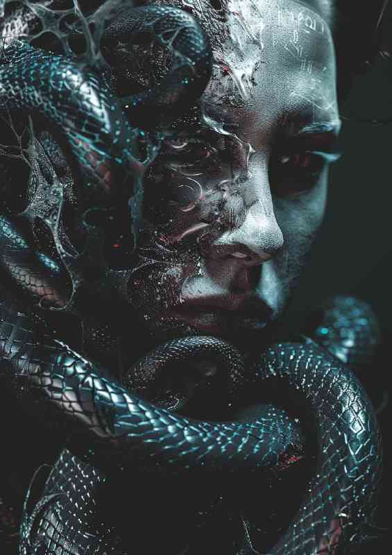 halloween the witch and the devil snake | Poster