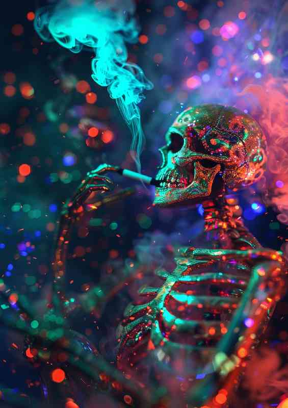 psychedelic suit just ar rest | Metal Poster