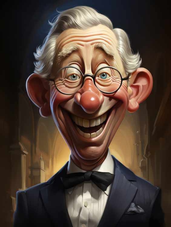 Caricature of prince Charles | Canvas