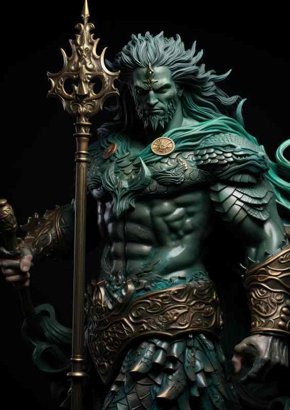 Poseidon The Earth Shaker god of sea | Canvas
