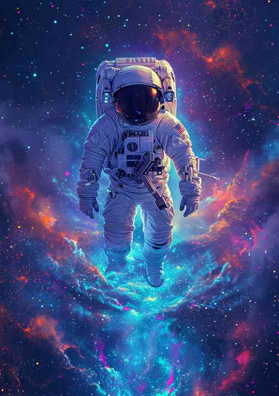 Flying through space | Poster