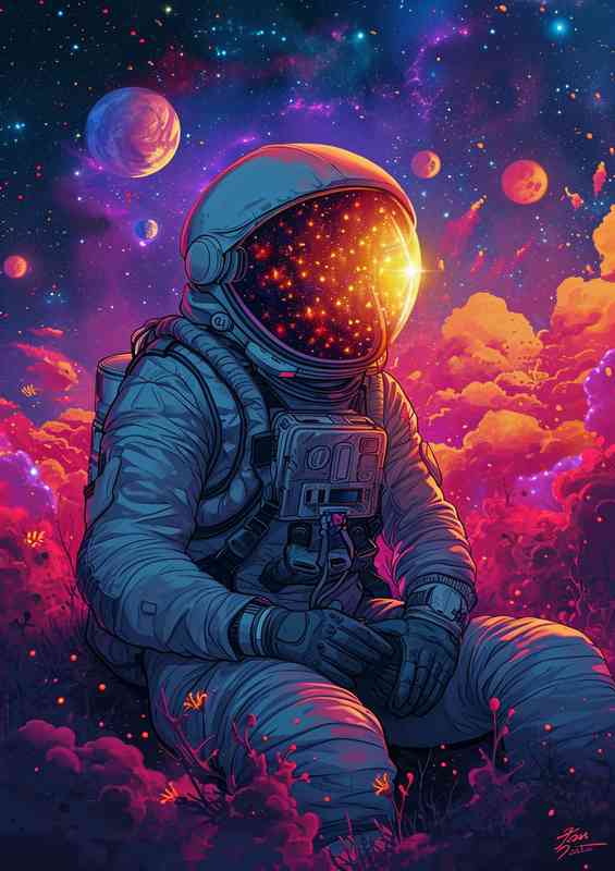 Sitting in space watching the world go by | Di-Bond