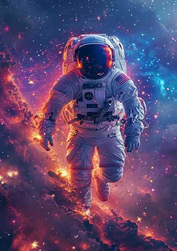 Walking on the metiors in space | Poster