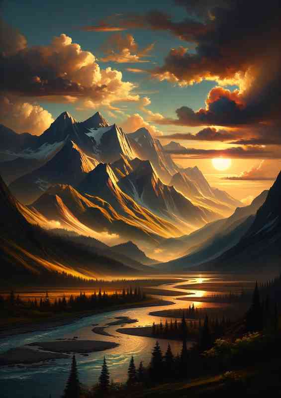 Landscape during the golden hour | Di-Bond