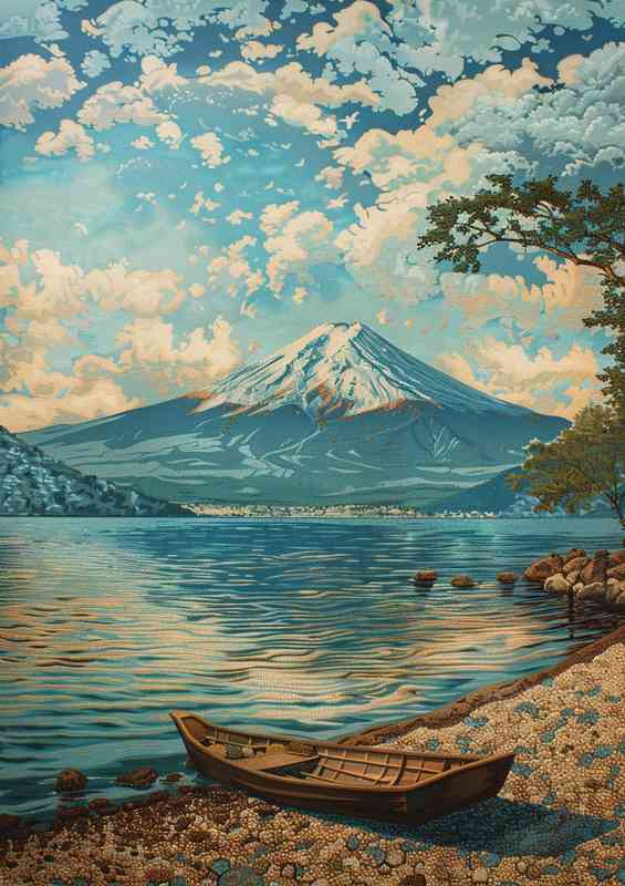 Mount fugi by the lake | Di-Bond