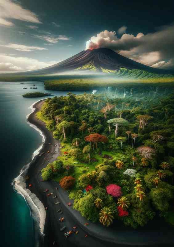 Unique ecosystem of a volcanic island | Di-Bond