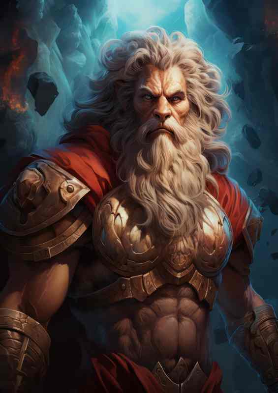 Zeus King of the Greek Gods and Ruler of Mount Olympus | Poster