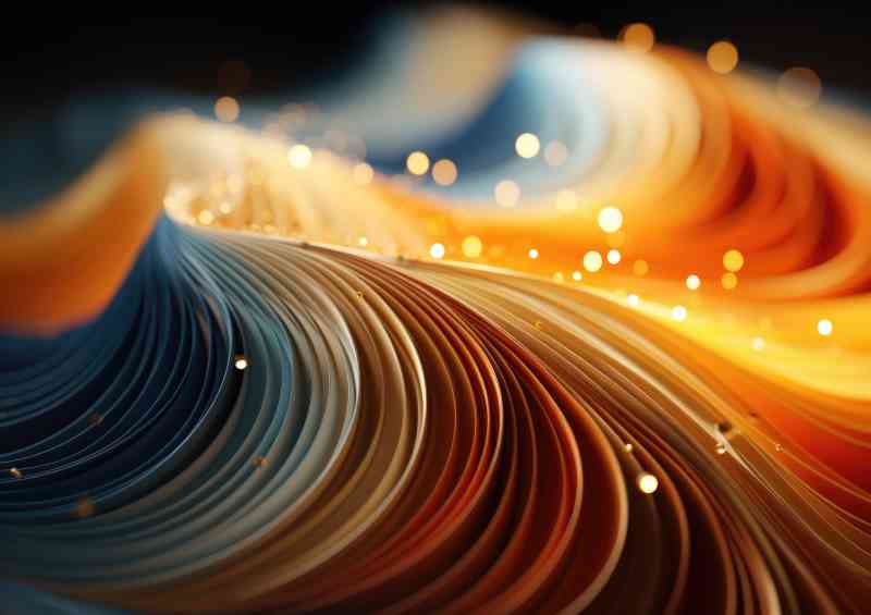 Colourful sand waves with droplets | Poster