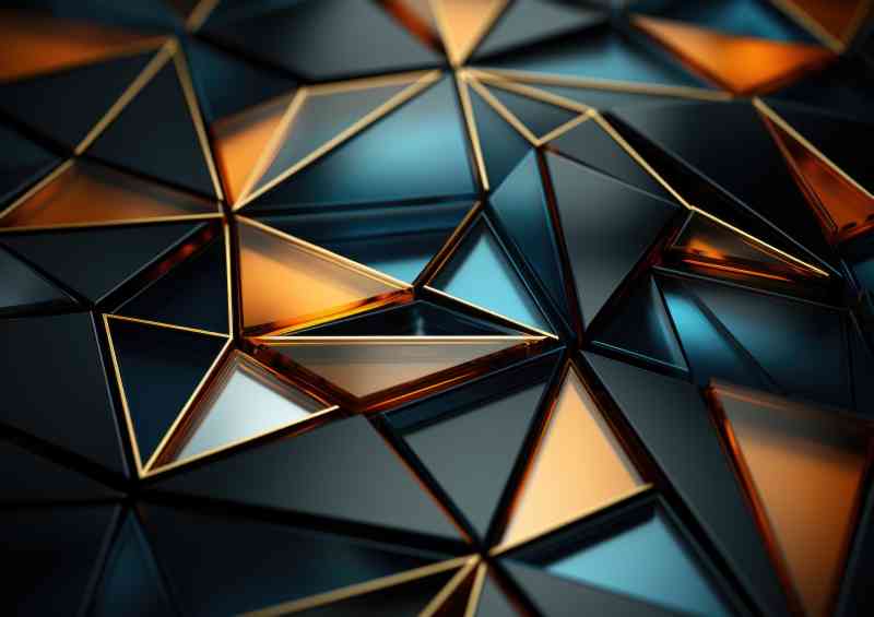 Geometric shapes in triange form | Canvas