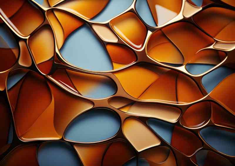 Liquid form shapes abstract style | Canvas