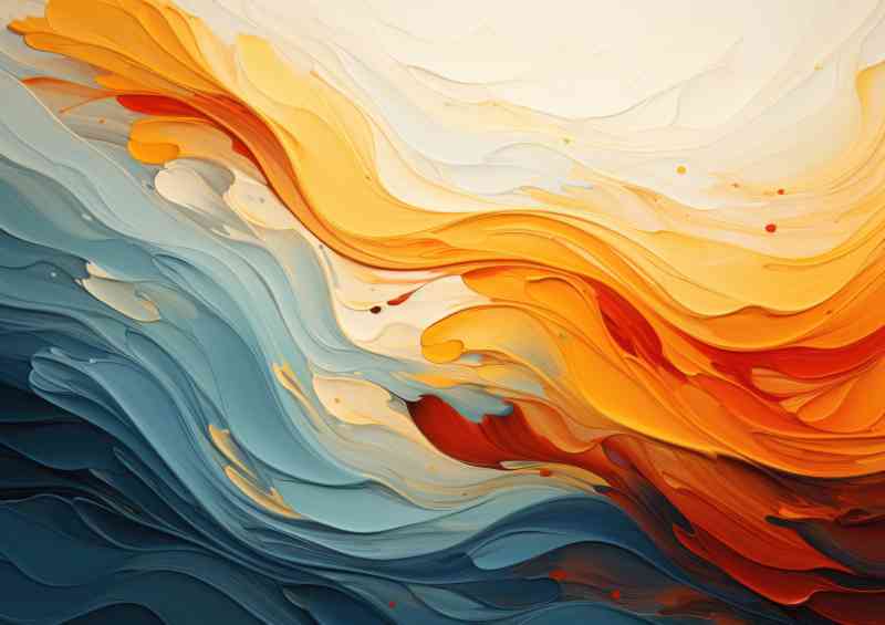 Painted lines and swirls nice colours | Canvas