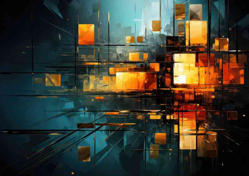 Sky form city like squares and lines | Di-Bond