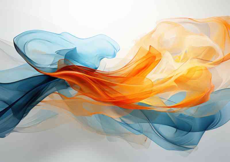 Smokey coloured lines swirling | Canvas