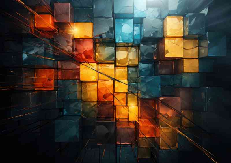 The dark light on the wall | Canvas