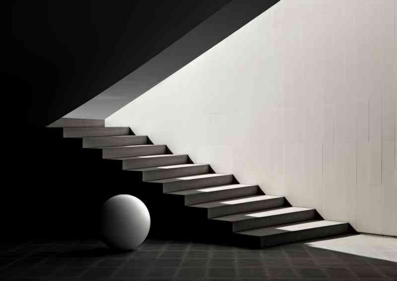 The light stairway | Di-Bond