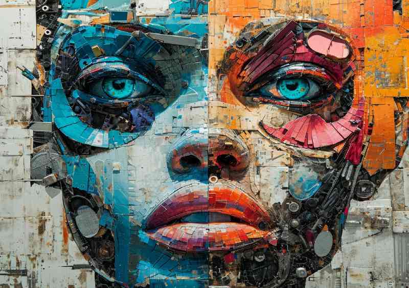 The Abstracted ladys face | Di-Bond