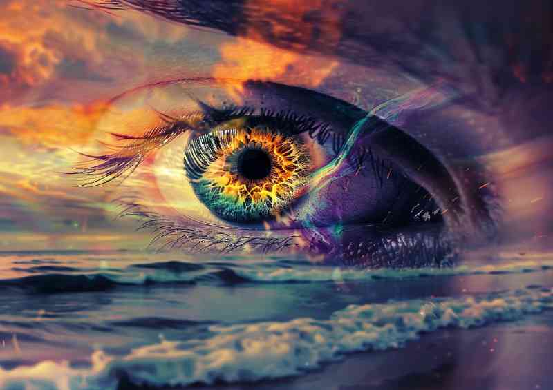The Eye with the sea waves | Di-Bond