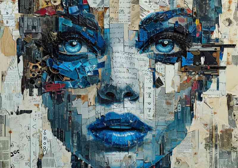 The Pallet Knife ladys face | Di-Bond