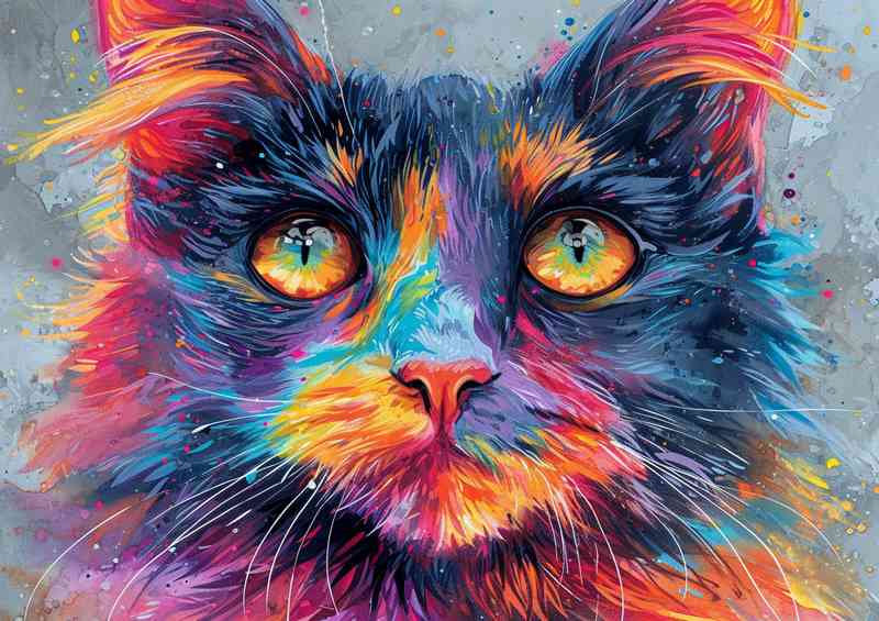 A beautiful fluffy coloured cat | Di-Bond
