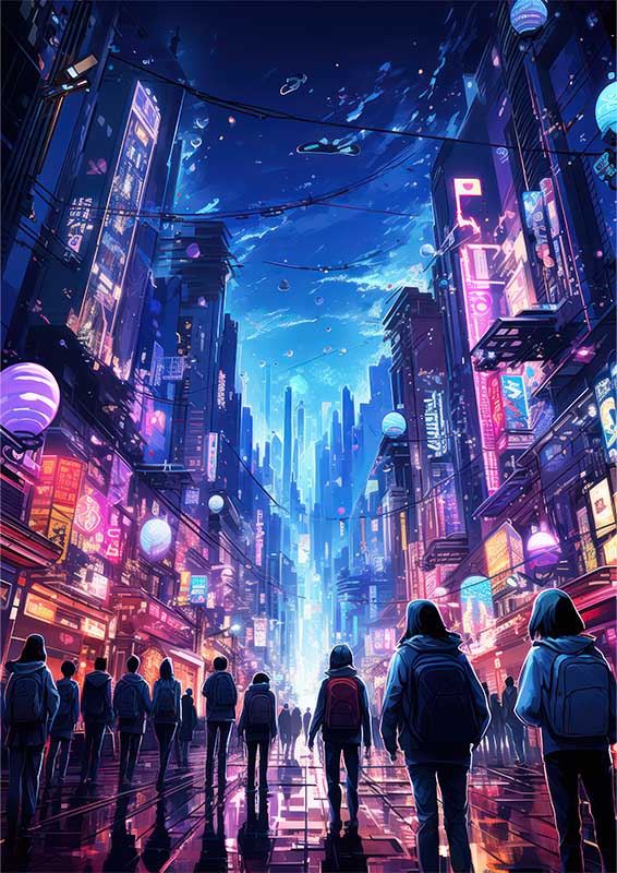 Cyberpunk Fantasies Collide | Di-Bond