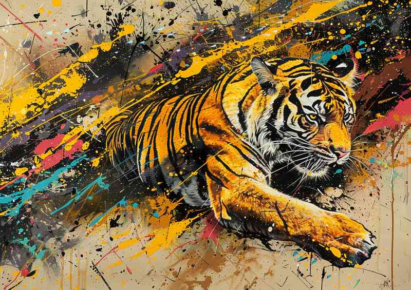 A flying Tiger through open space | Di-Bond