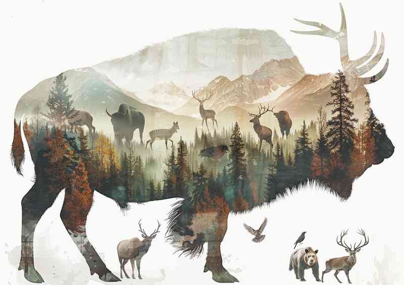 The Buffalo on the planes | Poster