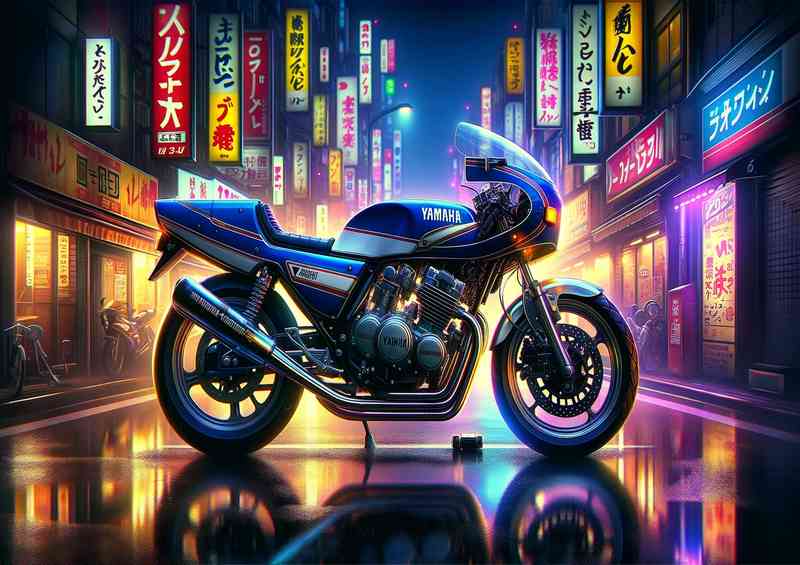 Essence of a classic 1980s Yamaha 2 stroke motorcycle | Di-Bond