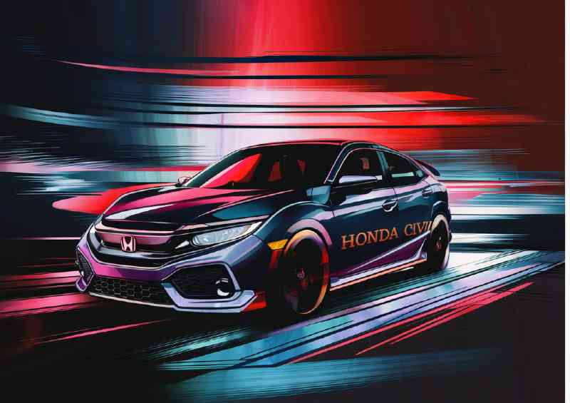 A Stunning design of a honda civic | Canvas