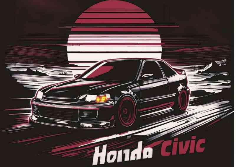 Awe inspiring Honda Civic | Metal Poster