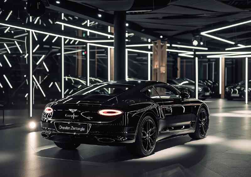 Black Bentley gt with black rims | Poster